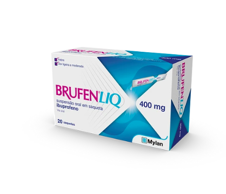 BrufenLIQ 400 mg/10 ml 20 Saquetas 10ml Suspensão Oral