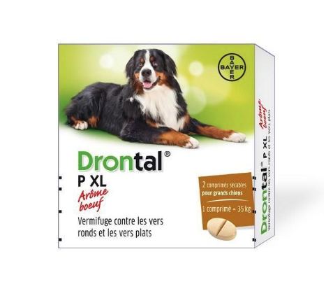 Drontal Plus Xl Flavour Compridos Cão 35kg x2