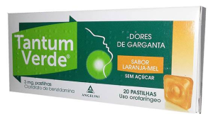 Tantum Verde Laranja-Mel Sem Acar 3 mg X20