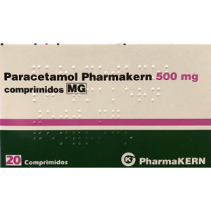 Paracetamol Pharmakern MG 500 mg x20