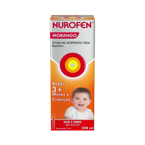 Nurofen Morango, 20 mg/mL- 200mL 