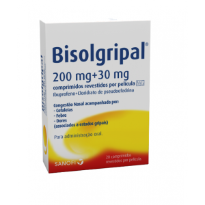 Bisolgripal 200 mg + 30 mg x20