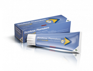Diclofenac Pharmakern , 20 mg/g Bisnaga 180G Gel