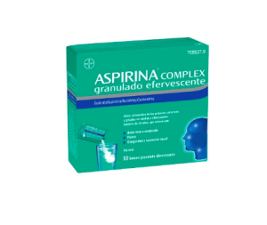 Aspirina Complex 500 mg + 30 mg x10 Saquetas Granulado para Suspenso Oral