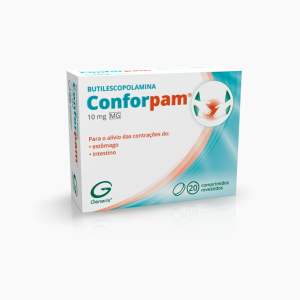 Butilescopolamina Conforpam MG, 10 mg Blister 20 Unidade(s) Comprimidos Revestiidos
