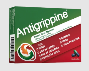 Antigrippine Trieffect Tosse , 500 mg + 6.1 mg + 100 mg Blister 16 Unidade(s) 