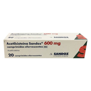 Acetilcisteí­na Sandoz 600 mg x20
