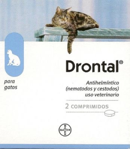 Drontal Comprimidos Gato 4kg X2