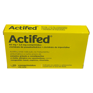 Actifed 60 mg + 2.5 mg x20