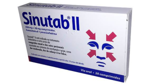Sinutab II 500 mg + 30 mg x20